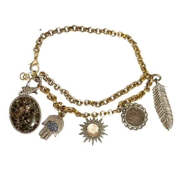 Custom Made Charm Statement Necklace with Removable/Changeable Adornments - Picture 10 of 11